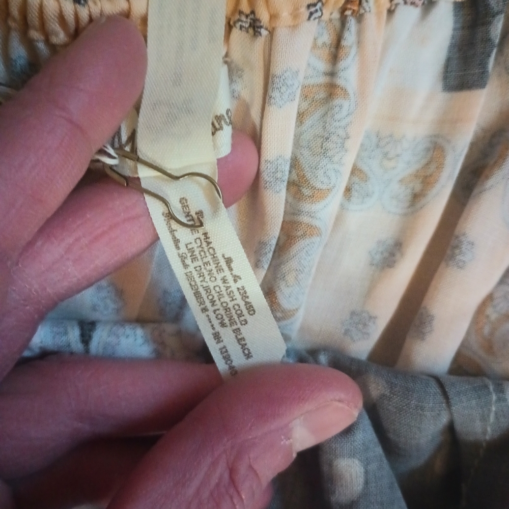 Matilda Jane Patchwork Maxi Apron Dress Small NWT Empire Waist Boho Cottagecore - Picture 12 of 15